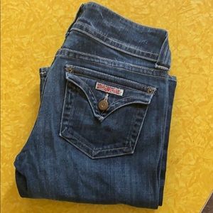 Hudson Wide Leg Jeans.